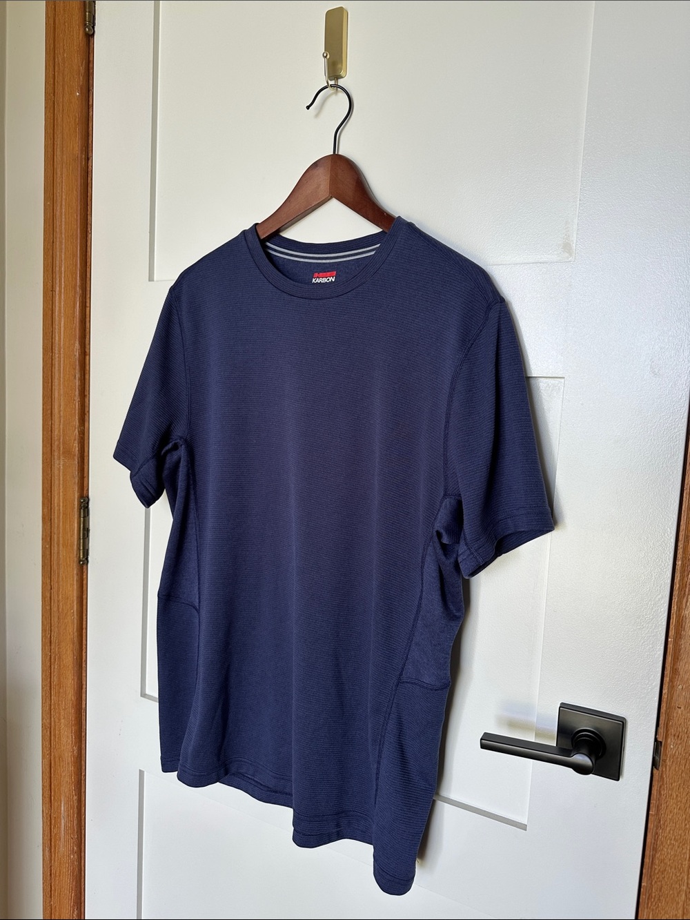 Karbon Men’s Short-Sleeve Athletic Crewneck T-Shirt — Navy